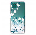 Samsung Galaxy A22 5G Cover Weiße Blumen