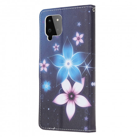Samsung Galaxy A22 4G Lunar Flowers RiemenTasche