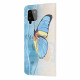 Samsung Galaxy A22 4G Schmetterling Hülle Blau und Gelb