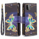 Samsung Galaxy A22 5G Tasche mit Reißverschluss Schmetterlinge Art
