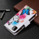 Samsung Galaxy A22 5G Tasche mit Reißverschluss Schmetterlinge