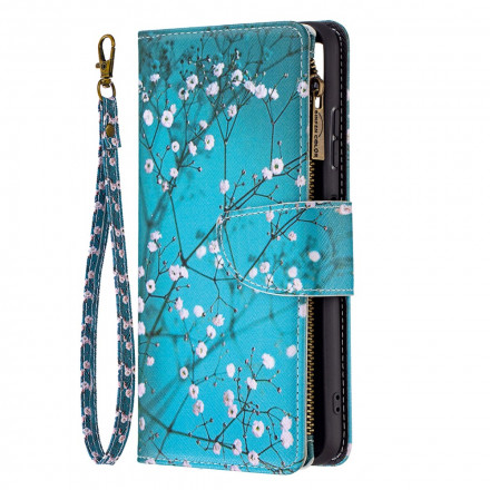 Samsung Galaxy A22 5G Tasche mit Reißverschluss Baum Samsung Galaxy A22 5G Tasche mit Reißverschluss Baum