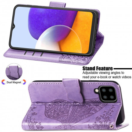 Hülle Samsung Galaxy A22 4G Halbe Schmetterlinge
