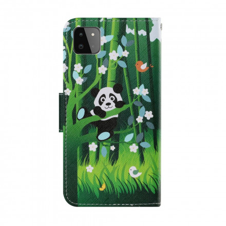 Hülle Samsung Galaxy A22 5G Panda Spaziergang