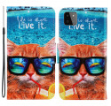 Samsung Galaxy A22 5G Cat Live It Tasche mit Riemen