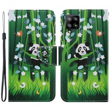 Hülle Samsung Galaxy A22 4G Panda Spaziergang