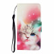 Samsung Galaxy A22 4G Cutie Cat Tasche mit Lanyard