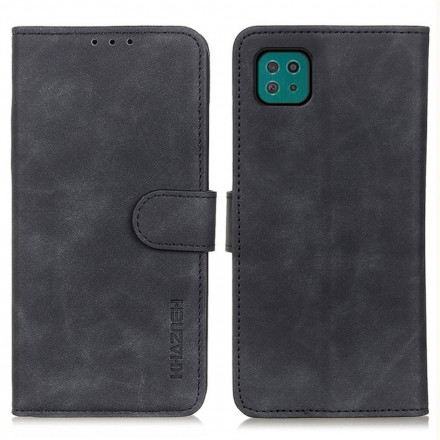 Hülle Samsung Galaxy A22 5G Matt Vintage Leather Effect KHAZNEH