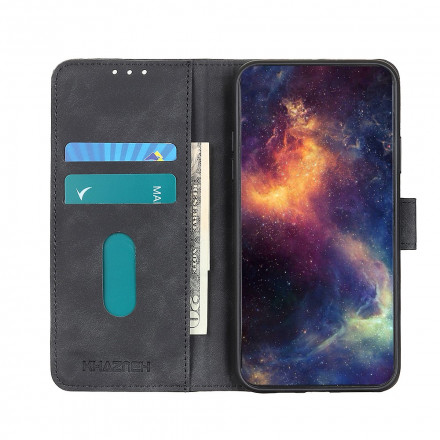 Hülle Samsung Galaxy A22 5G Matt Vintage Leather Effect KHAZNEH