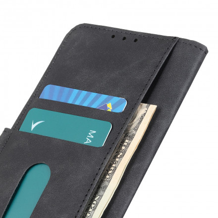 Hülle Samsung Galaxy A22 5G Matt Vintage Leather Effect KHAZNEH