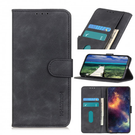 Hülle Samsung Galaxy A22 5G Matt Vintage Leather Effect KHAZNEH