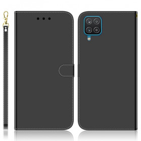 Hülle Samsung Galaxy A22 4G Kunstleder Cover MIroir