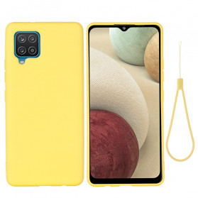 Samsung Galaxy A22 4G Liquid Silicone Cover mit Lanyard