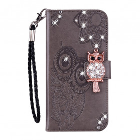 Samsung Galaxy A22 5G Hülle Eule Mandala und Charm