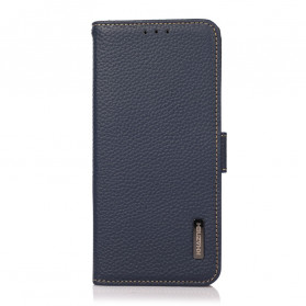 Hülle Samsung Galaxy A22 5G Leder Litchi KHAZNEH RFID