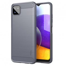 Samsung Galaxy A22 5G Kohlefaser Cover Gebürstet MOFI