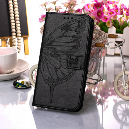 Samsung Galaxy A22 5G Schmetterling Design Tasche mit Trageriemen