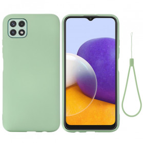 Samsung Galaxy A22 5G Liquid Silicone Cover mit Lanyard