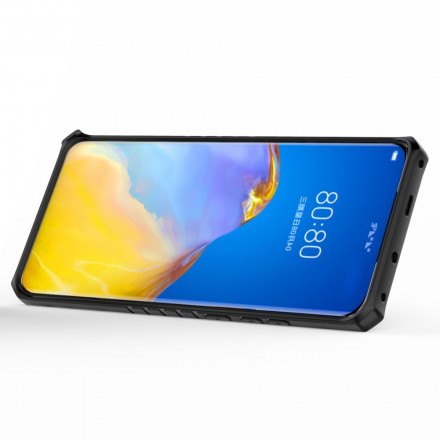 Widerstandsfähiges Huawei P50 Pro Hybrid Cover im Wabenmuster