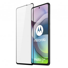 Displayschutz aus gehärtetem Glas Schwarze Konturen Moto G 5G