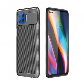 Moto G 5G Plus Flexible Kohlefaser Texture Cover