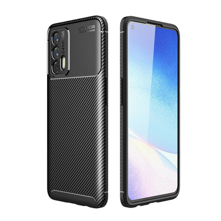 Hülle Realme GT 5G Flexible Kohlefaser Texture