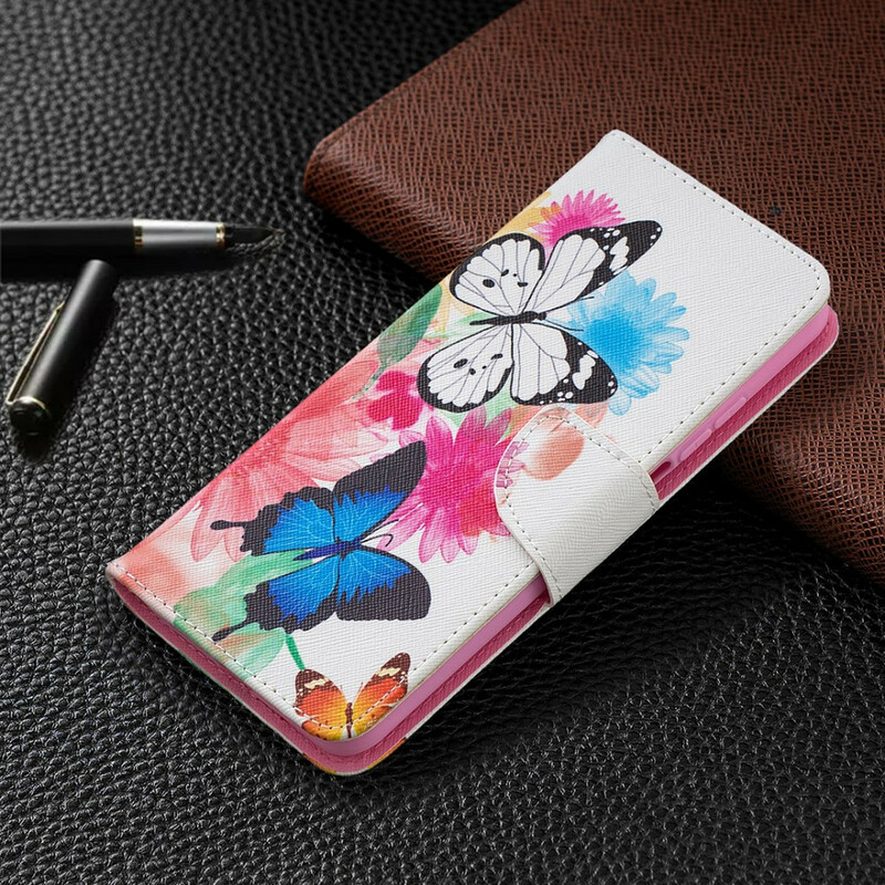 Xiaomi Mi 10T / 10T Pro Hülle Gemalte Schmetterlinge