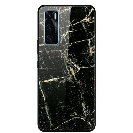 Cover Vivo Y70 Gehärtetes Glas Marmor Supreme