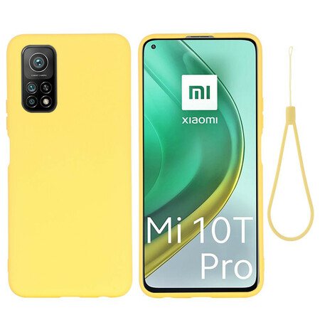 Xiaomi Mi 10T / 10T Pro Cover Flüssigsilikon Mit Lanyard