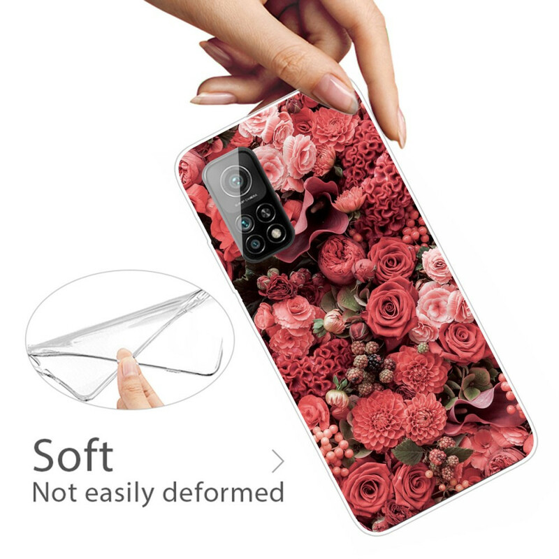 Xiaomi Mi 10T / 10T Pro Cover Intensive Blumen