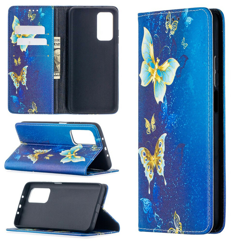 Flip Cover Xiaomi Mi 10T / 10T Pro Farbige Schmetterlinge