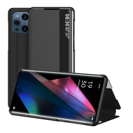 View Cover Oppo Find X3 / X3 Pro Kunstleder strukturiert