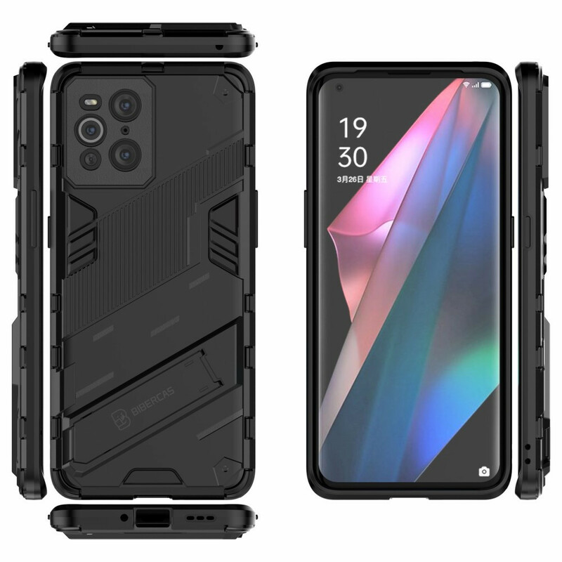 Oppo Find X3 / X3 Pro Cover Abnehmbare Halterung Zwei Positionen Freisprecheinrichtung