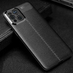 Oppo Find X3 / X3 Pro Cover Lederoptik Litschi Double Line