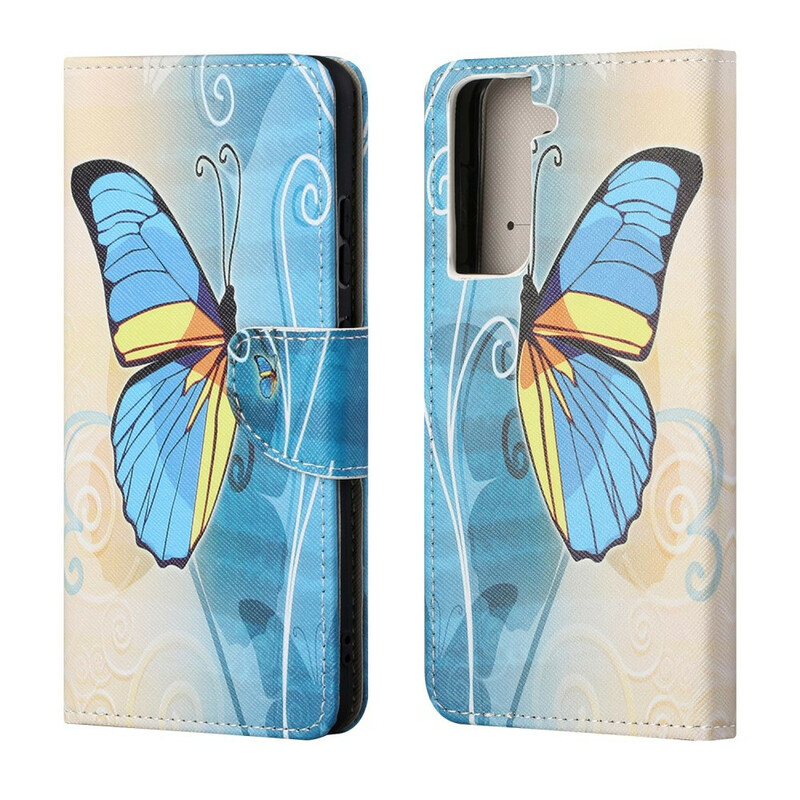 Hülle Samsung Galaxy S21 FE Schmetterlinge