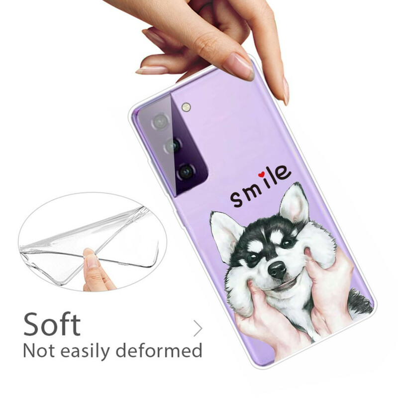 Samsung Galaxy S21 FE Smile Dog Cover