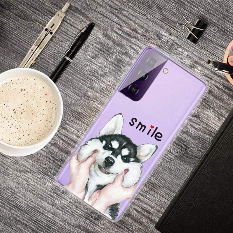 Samsung Galaxy S21 FE Smile Dog Cover