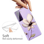 Samsung Galaxy S21 FE Cover Transparent Eine Blume