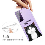 Samsung Galaxy S21 FE Cover Die Katze, die Nein sagt