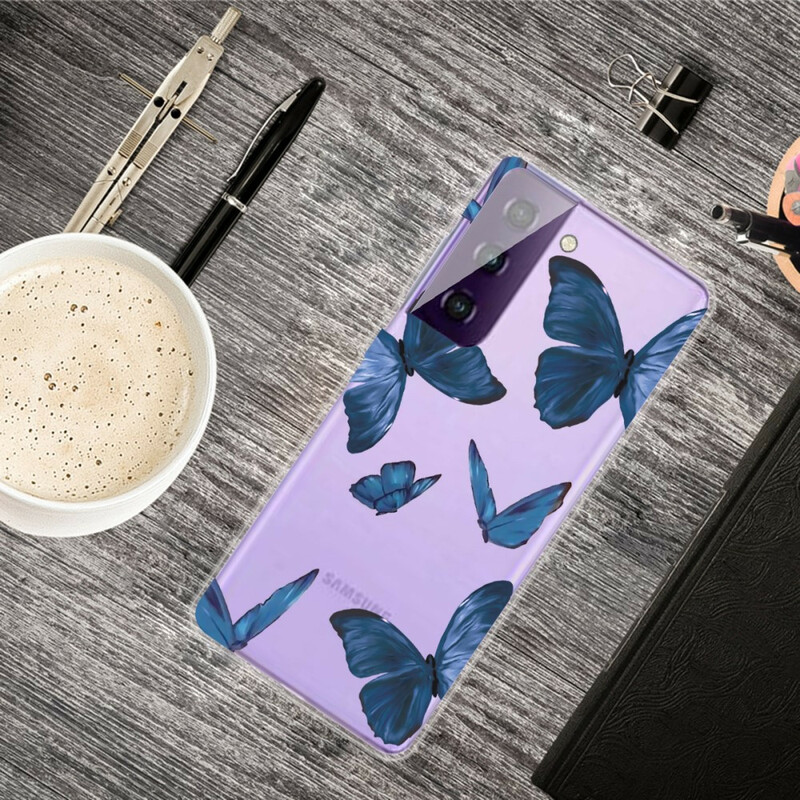 Samsung Galaxy S21 FE Cover Wilde Schmetterlinge