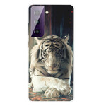 Samsung Galaxy S21 FE Hülle Flexibel Tiger