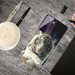 Samsung Galaxy S21 FE Hülle Flexibel Tiger