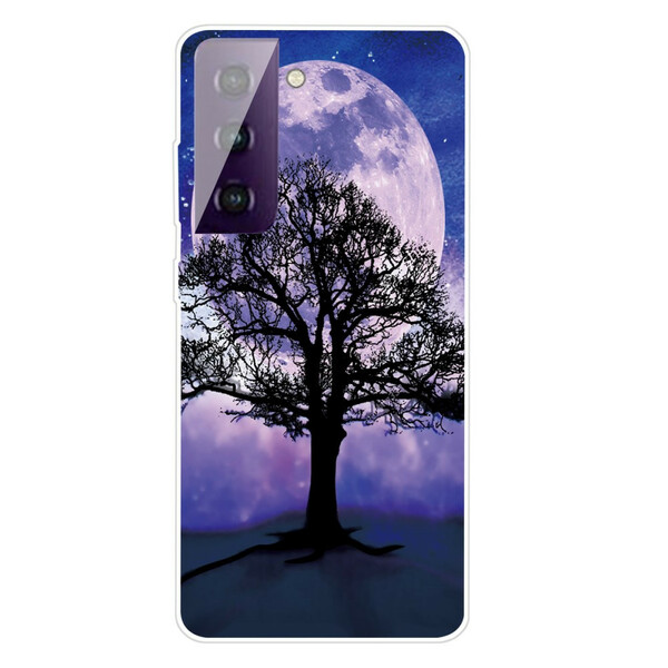 Samsung Galaxy S21 FE Cover Baum und Mond
