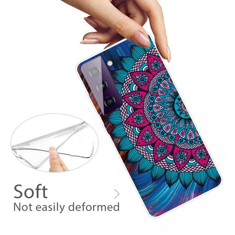 Samsung Galaxy S21 FE Mandala Coloured Cover