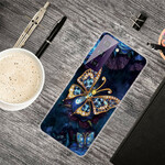 Samsung Galaxy S21 FE Cover Verschiedene Schmetterlinge
