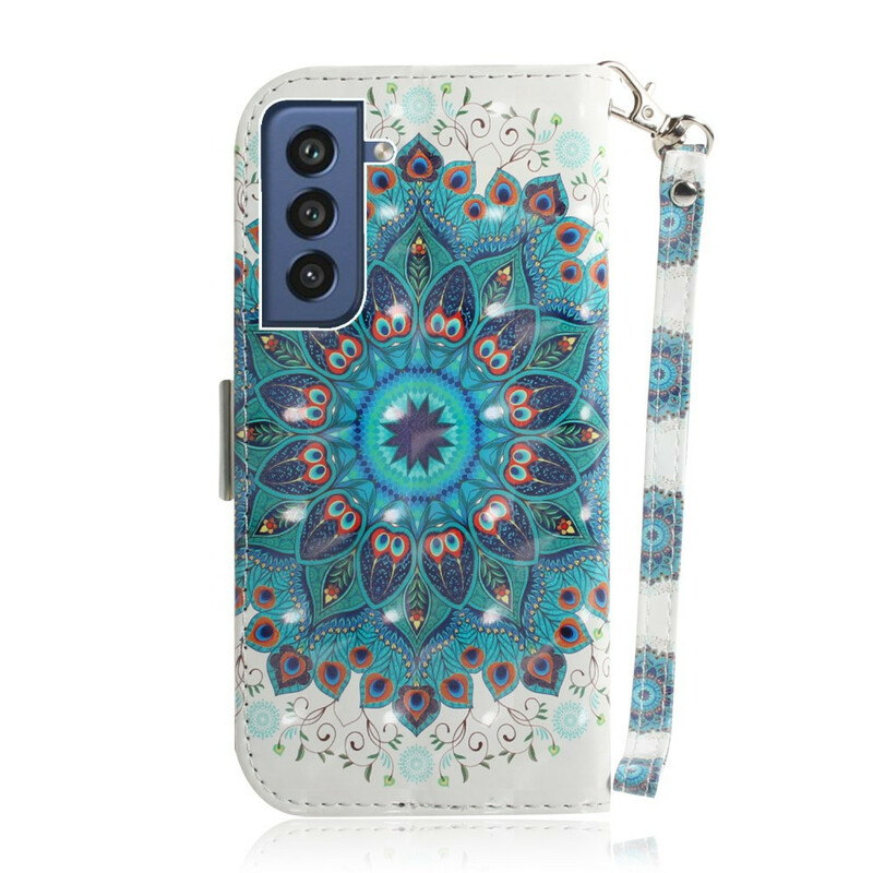 Samsung Galaxy S21 FE Magistral Mandala Tasche mit Riemen