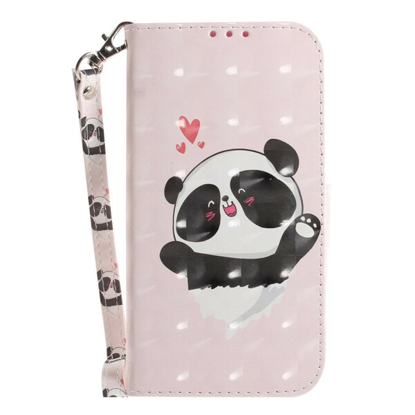 Samsung Galaxy S21 FE Panda Love Hülle mit Riemen