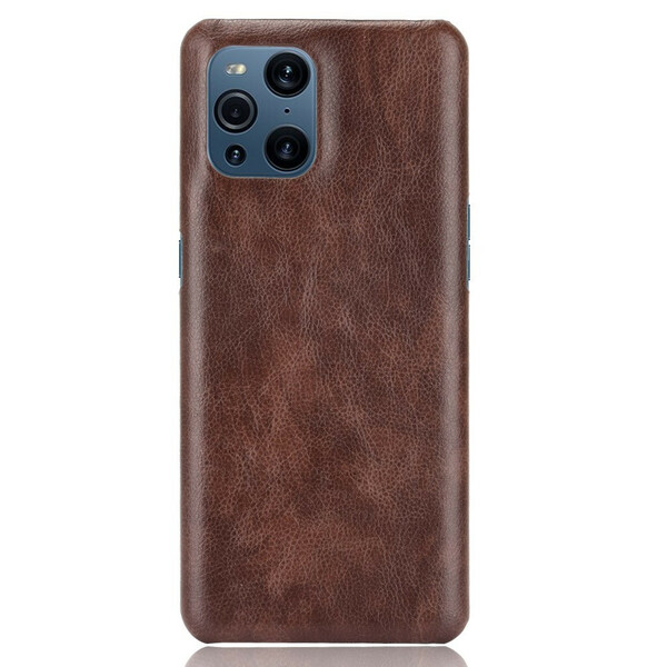 Oppo Find X3 / X3 Pro Cover Lederoptik Litschi