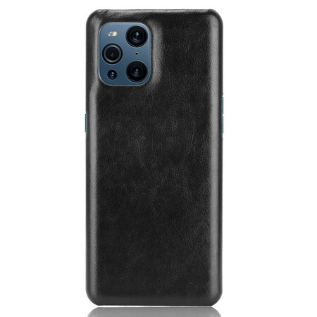 Oppo Find X3 / X3 Pro Cover Lederoptik Litschi