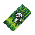 Hülle Samsung Galaxy S21 FE Panda und Bambus